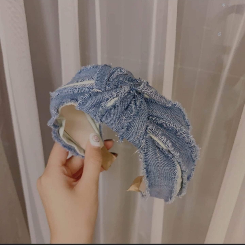 Blue jeans headband